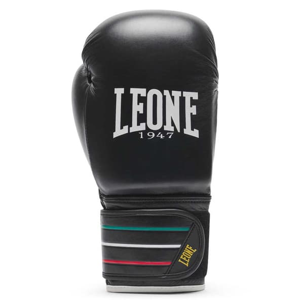Leone1947 Keinonahkaiset Nyrkkeilyhanskat Flag Musta 16 oz