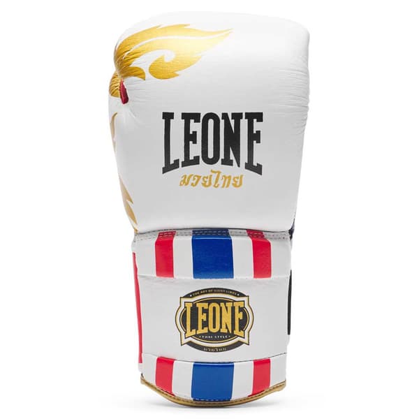Leone1947 Keinonahkaiset Nyrkkeilyhanskat Thai Style Valkoinen 10 oz