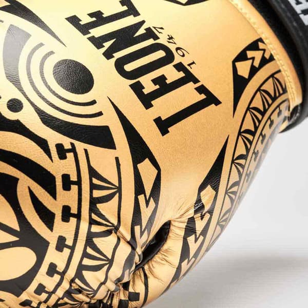 Leone1947 Keinonahkaiset Nyrkkeilyhanskat Haka Kultainen 16 oz