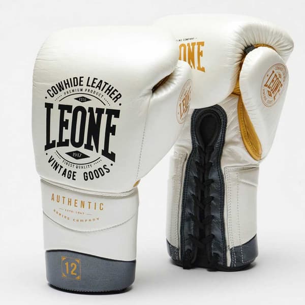 Leone1947 Boksehandsker I Kunstlæder Authentic 2 Hvid 16 oz