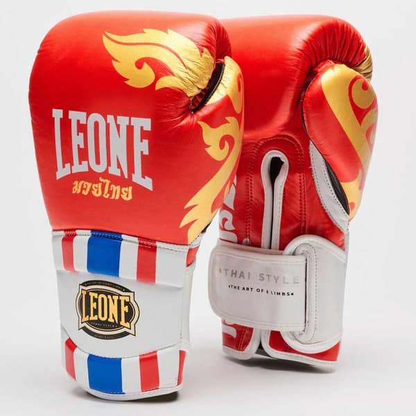 Leone1947 Boxningshandskar I Konstläder Thai Style Röd 10 oz
