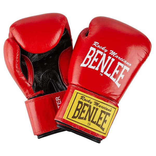 Benlee Boxningshandskar I Läder Fighter Röd 8 oz