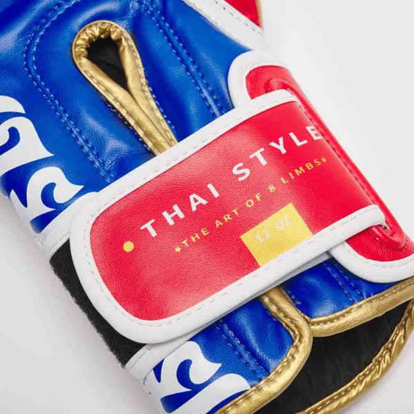 Leone1947 Keinonahkaiset Nyrkkeilyhanskat Thai Style Valkoinen 16 oz