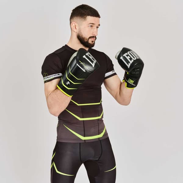 Leone1947 Boksehandsker I Kunstlæder Revo Fluo Sort 14 oz