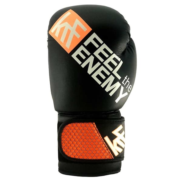 Krf Feel The Enemy Boksehandsker I Kunstlæder 3d Mesh Sort 12 oz
