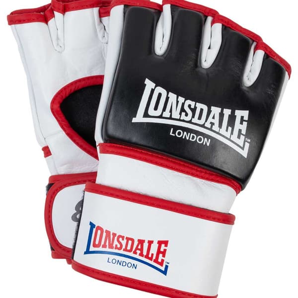 Lonsdale Mma-nahkainen Taisteluhanska Emory Valkoinen,Musta S