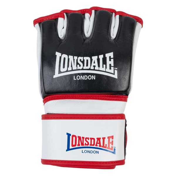 Lonsdale Mma-nahkainen Taisteluhanska Emory Valkoinen,Musta S