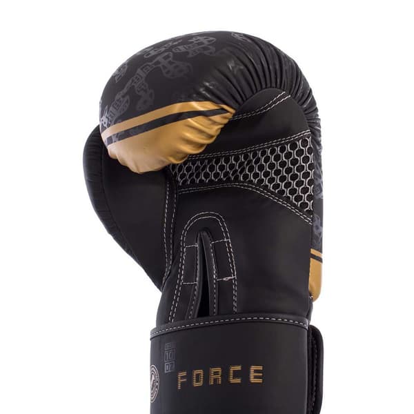 Fullboxing Keinonahkaiset Nyrkkeilyhanskat Force Musta 14 oz