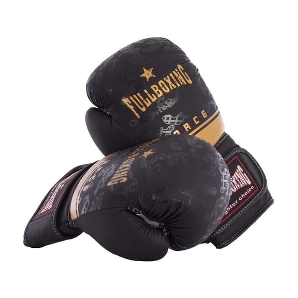 Fullboxing Keinonahkaiset Nyrkkeilyhanskat Force Musta 14 oz