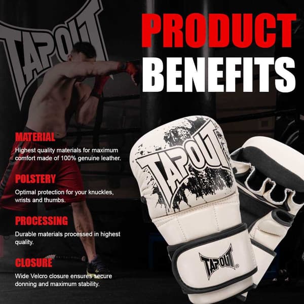 Tapout Mma Combat Glove Ruction Beige L-XL