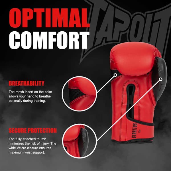 Tapout Boksehandsker I Kunstlæder Cerritos Rød 14 oz