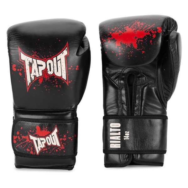 Tapout Boksehandsker I Læder Rialto Rød 14 oz