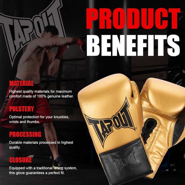 Tapout Boksehandsker I Læder Lockhart  10 oz L
