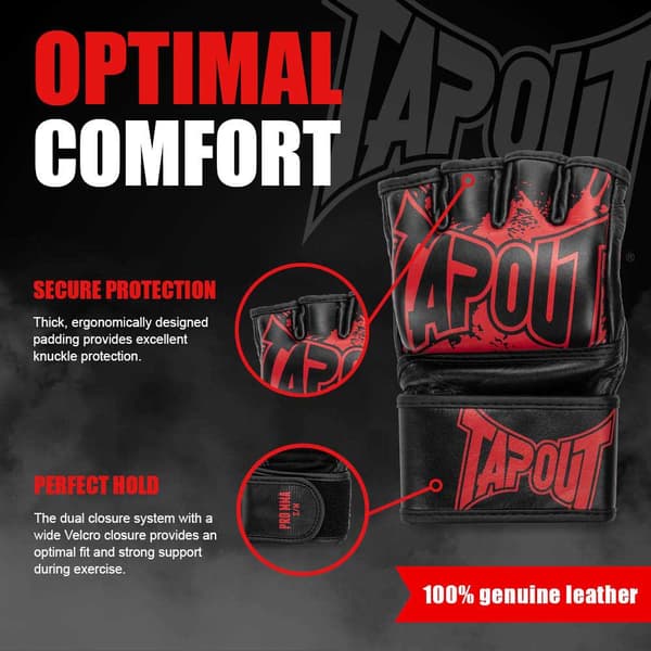 Tapout Mma Combat Glove Pro Mma Röd S