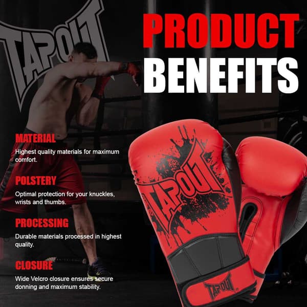 Tapout Boxningshandskar I Konstläder Cerritos Röd 16 oz