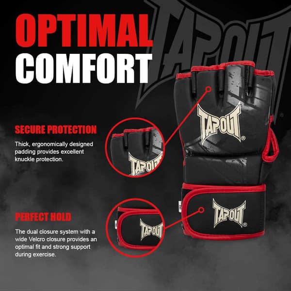 Tapout Mma Kamphandske Crafton Rød XL