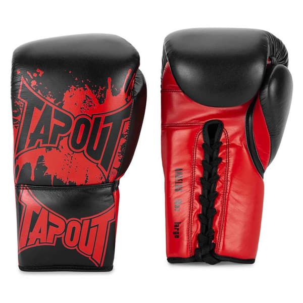 Tapout Boksehandsker I Læder Angelus Rød 08 oz R