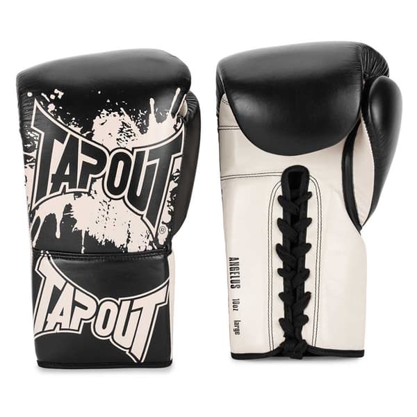 Tapout Boksehandsker I Læder Angelus Sort 08 oz R