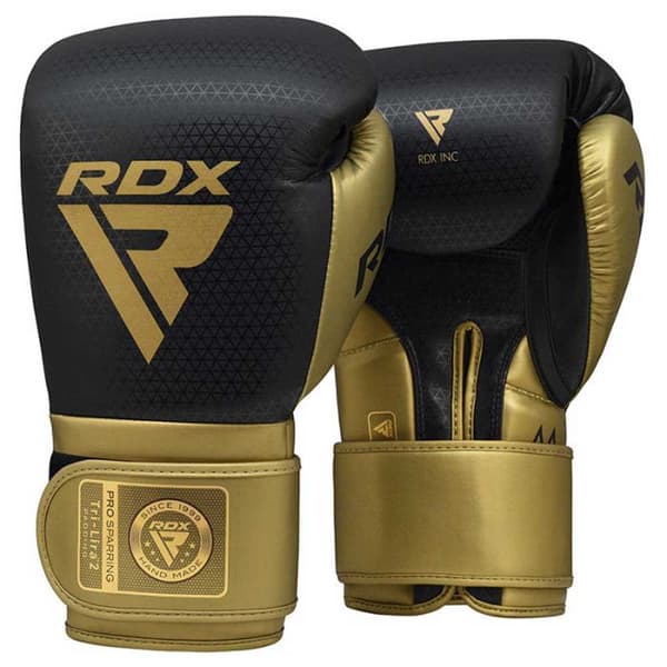 Rdx Sports Nyrkkeilyhanskat Mark Pro Sparring Tri Lira 2 Musta,Kultainen 12 oz