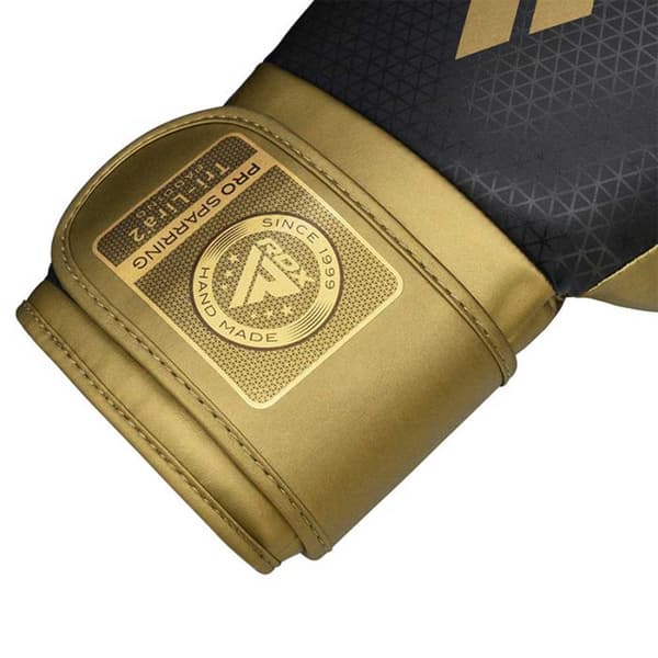 Rdx Sports Nyrkkeilyhanskat Mark Pro Sparring Tri Lira 2 Musta,Kultainen 12 oz