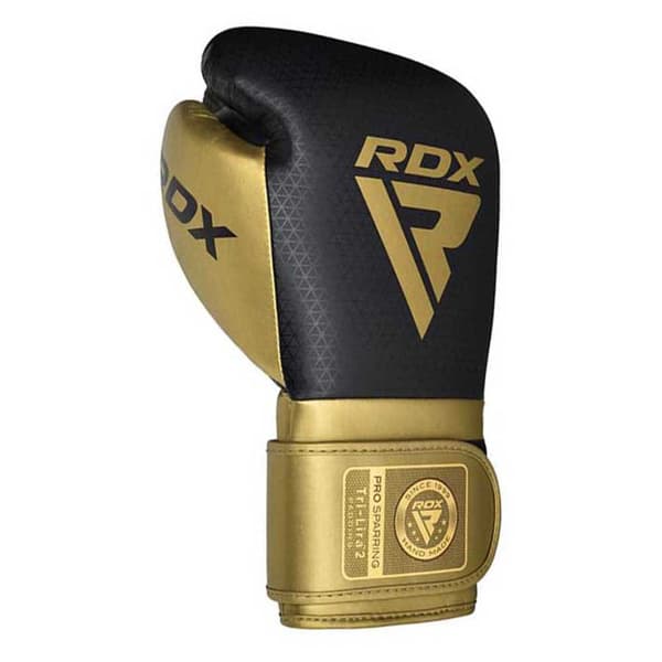 Rdx Sports Nyrkkeilyhanskat Mark Pro Sparring Tri Lira 2 Musta,Kultainen 12 oz