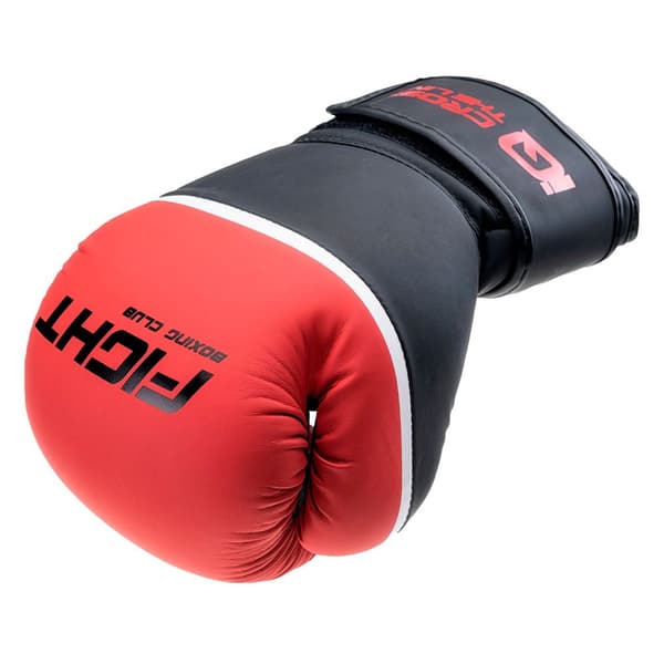 Iq Keinonahkaiset Nyrkkeilyhanskat Boxeo Punainen,Musta 8 oz