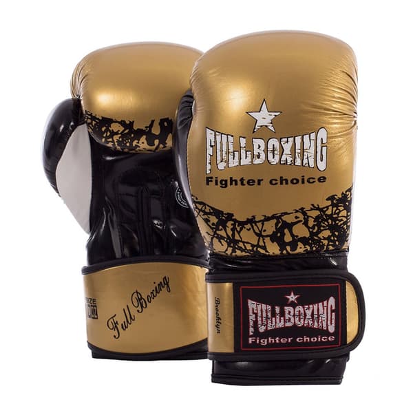 Fullboxing Boksehandsker I Kunstlæder Brooklyn Gylden 10 oz