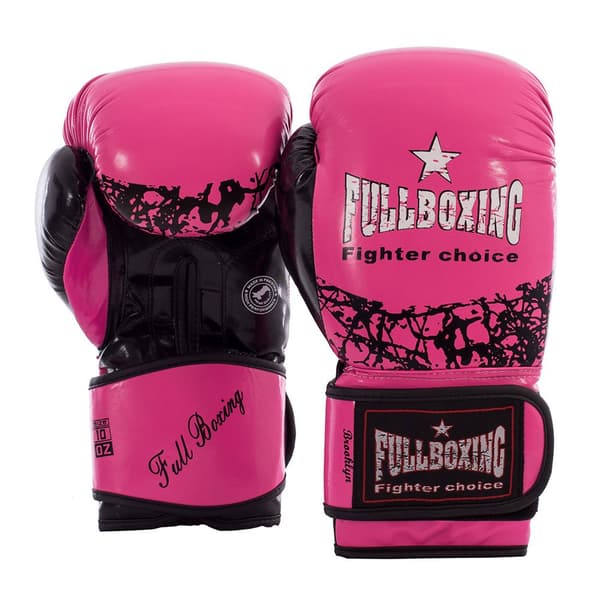 Fullboxing Keinonahkaiset Nyrkkeilyhanskat Brooklyn Pinkki 10 oz