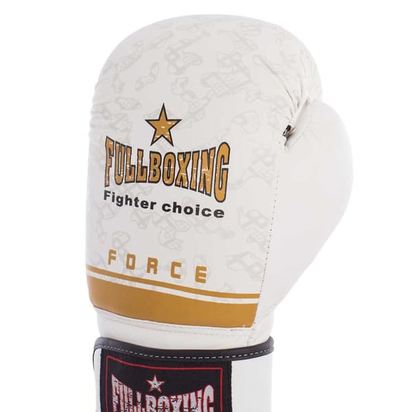 Fullboxing Boxningshandskar I Konstläder Force Vit 10 oz