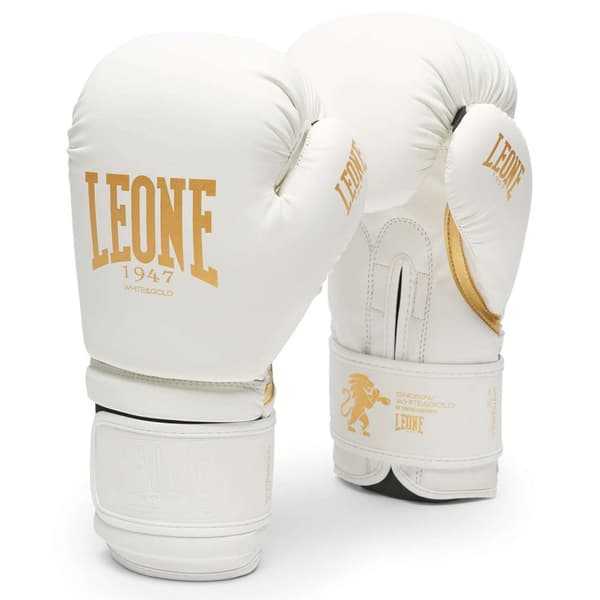 Leone1947 White&gold Kunstlæder Boksehandsker Hvid EU 39