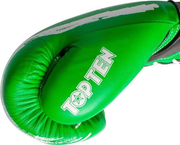 Topten boxningshandskar - 20187-5010 - Roundup boxningshandskar - 10 oz, grön/vit