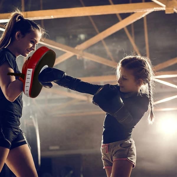 WOSWEIR 2stk Boksing Karate Taekwondo Muay Thai Mitsar Utstyr Midsar Pads