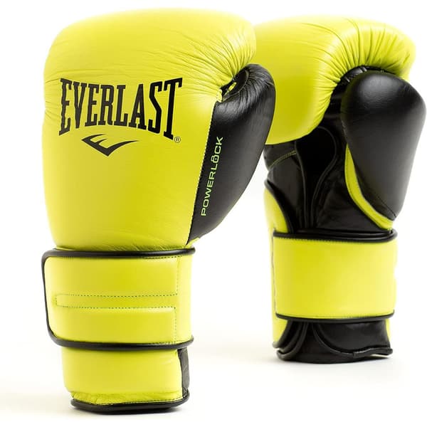 Everlast Powerlock 2 Pro Kunstlæder Boksehandsker Gul 16 oz