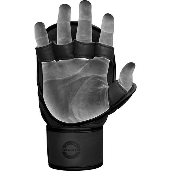 RDX MMA Träningshandskar - Boxning Grappling Sparring Mitts - Svart