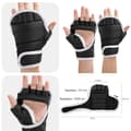 Miniatyrbild 3 av 4: Boxningshandskar 0,7 cm tjocka halvfinger handskar halvfinger boxningshandskar med andningsbara Palm Five Finger Taekwondo handskar