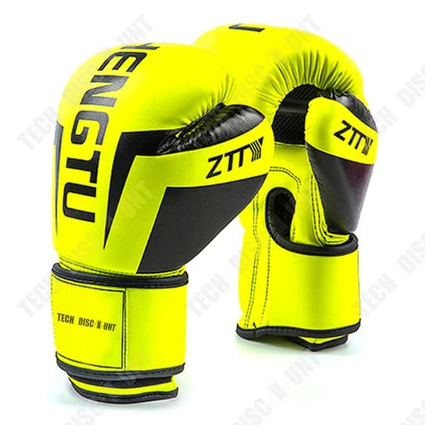 Boxhandske - TECH DISCOUNT - PU-läder - Trippeldensitets skum - Velcro-fäste - Andningsbar