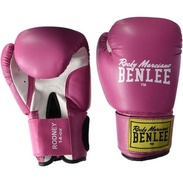 Boxningshandskar - Benlee - Rodney - 8 oz - Rosa/Vit - Unisex - Intensiv