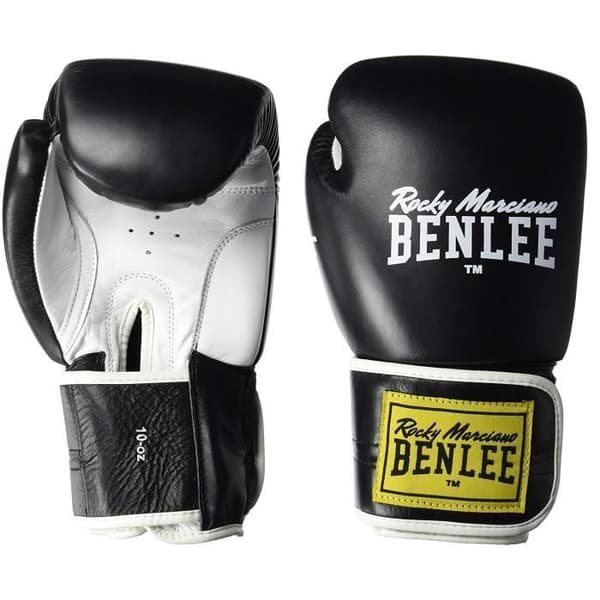 Boxningshandskar - Benlee - Rocky Marciano - Svart - 18 oz - Unisex - Äkta läder
