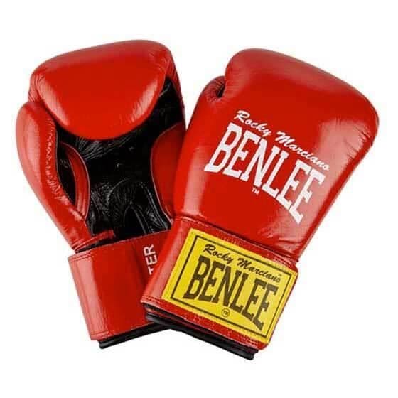 Benlee Fighter boxningshandskar - röd/svart - 18 oz