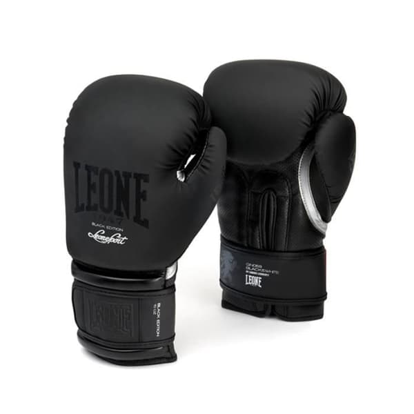 Boxhandskar - LEONE 1947 - Svart&Vitt - PU - Svart - Intensiv användning