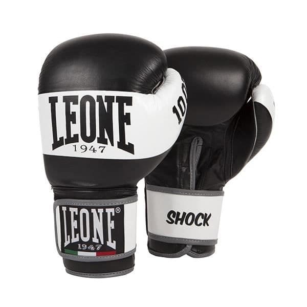 Boxningshandskar - LEONE 1947 - Shock - Buffelskinn - Satinpolyesterfoder - GEL-skydd