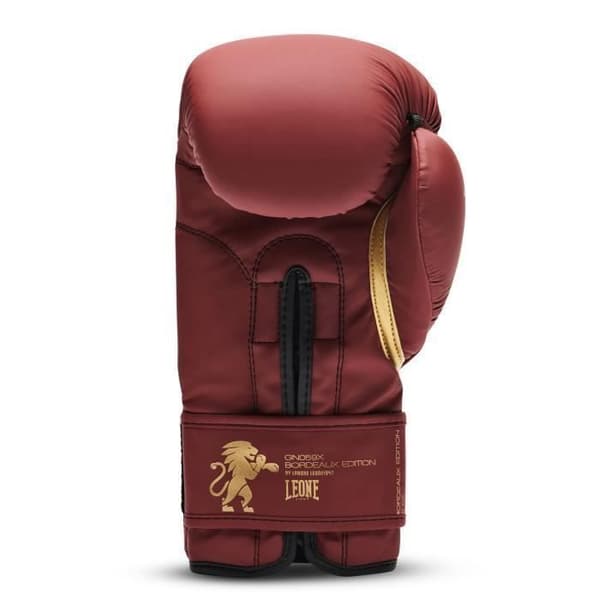 Boxhandskar - Leone - Bordeaux Edition - 10 oz - PU - Satinfodring - Ventilation i handflatan