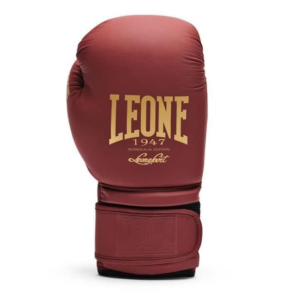 Boxhandskar - Leone - Bordeaux Edition - 10 oz - PU - Satinfodring - Ventilation i handflatan