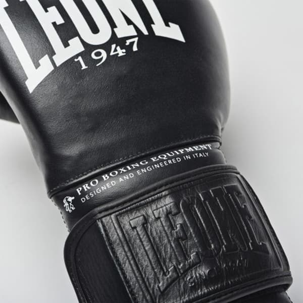 Boxningshandskar - Leone - The Greatest - Svart - Kuskinn - Intensiv användning