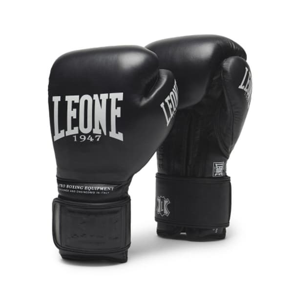 Boxningshandskar - Leone - The Greatest - Svart - Kuskinn - Intensiv användning