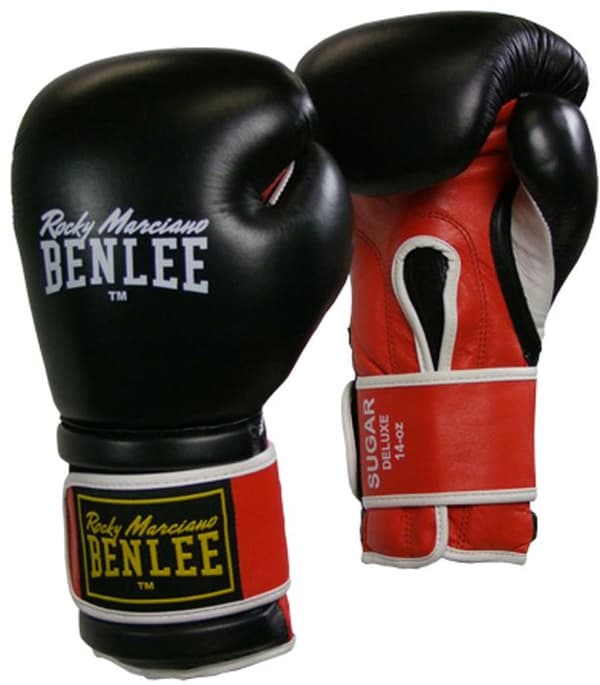 Boxningshandskar - BENLEE - Sugar Deluxe - Svart - 16oz - Äkta läder - Blandat
