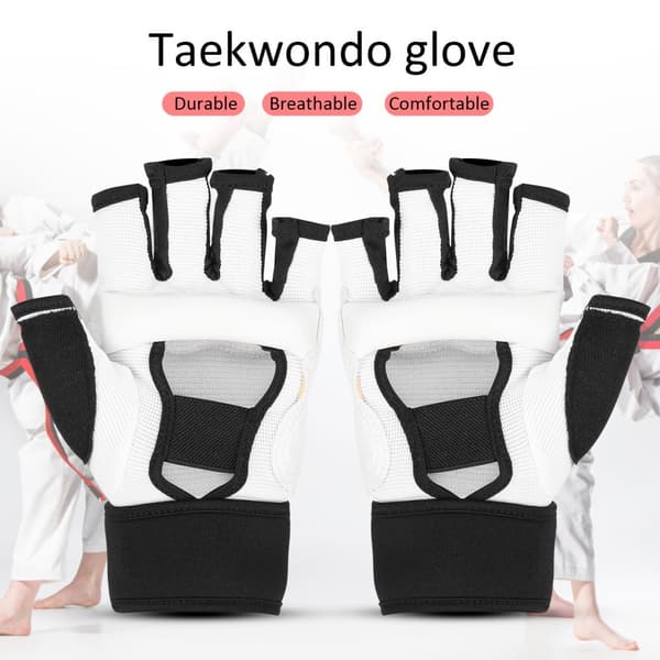 2kpl Taekwondo-käsineet Aikuiset Lapset Käsiensuojaus Paini Nyrkkeilyhanskat Tarvikkeet