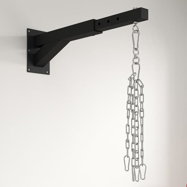 Boxningssäck Väggfäste, 45-65Lx12Bx20H cm, Svart