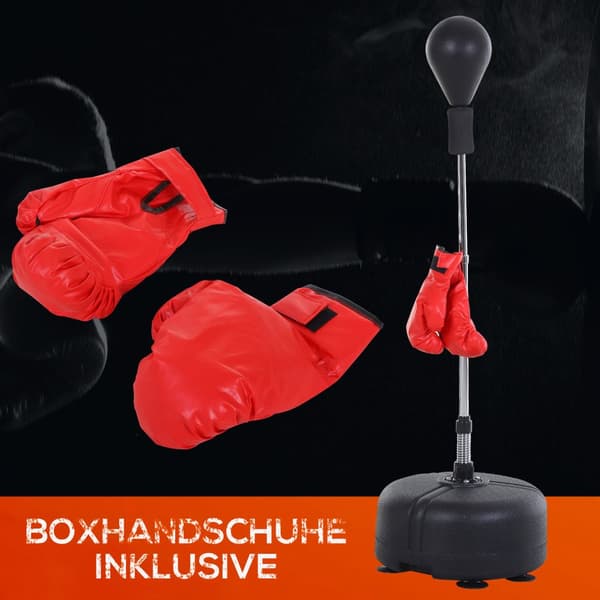 Punching Ball Sæt, 48x136-154 cm, Sort