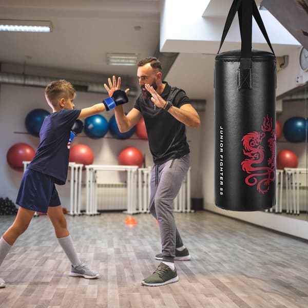 Boxningsset, 10x10x24 tum, Svart och Blå